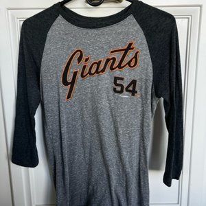 🛑 Women's Sergio Romo SF Giants 3/4 Shirt